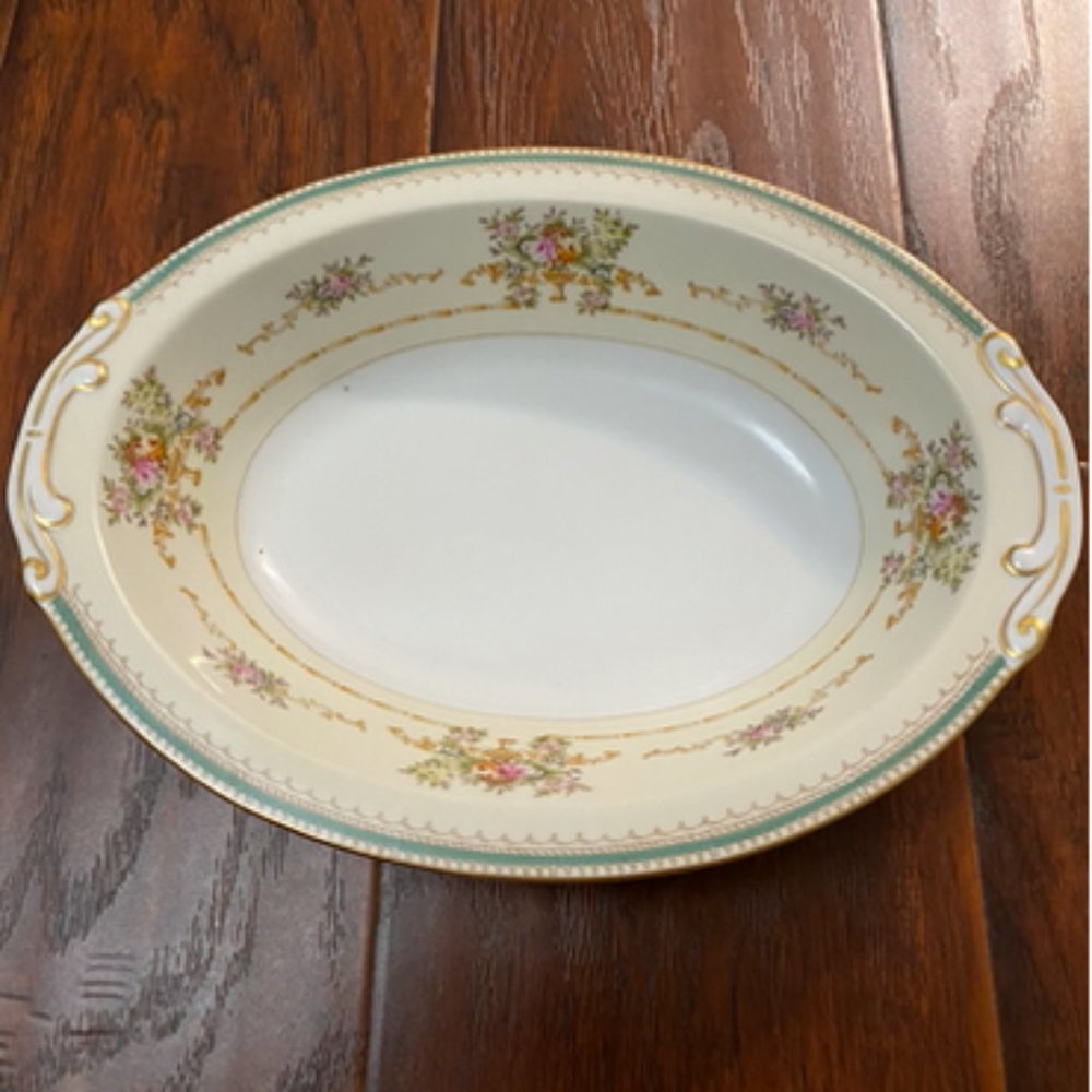 Noritake Aladdin Fine China Minuet Occupied Japan Oval bowl